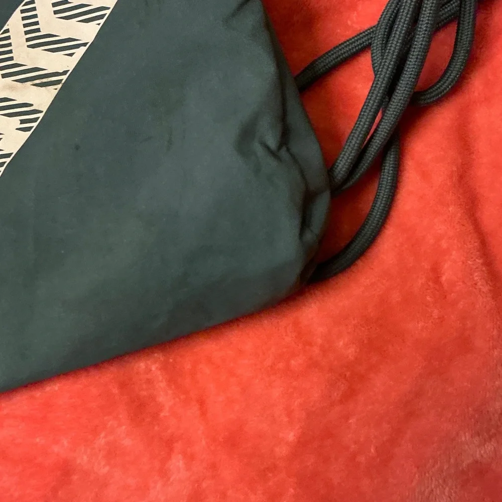 Nike Black and Gray Drawstring Backpack